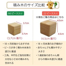 画像18: 新デザイン はじめての 赤ちゃん つみきセット 22P 型はめフタ 名前入り 木箱つき　遊び方ガイドつき (18)