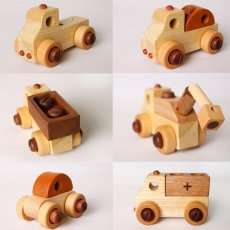 画像14: 木のおもちゃ 車 のりものいっぱい 組立セット 磁石連結 汽車 工具おもちゃ 知育玩具 (14)