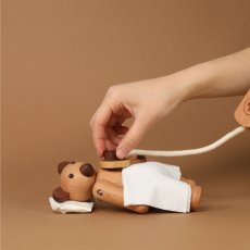 画像4: 木製 くまさんと お医者さんごっこセット 名前入りネームプレートつき (4)