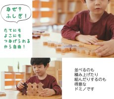 画像2: アウトレット特別価格 組んであそぼうともだち ドミノ30 P 箱なし メール便対象 (2)