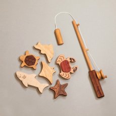 画像3: 名入れつき 魚釣り おもちゃ 魚つり遊びセット 海の仲間たち 磁石つき つりざお 海の生き物6個入り (3)