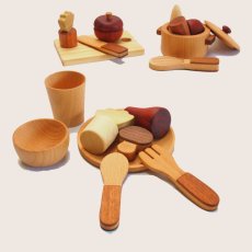画像9: ままごと おもちゃ 木製 カトラリーセット 木のおもちゃ 木 ままごと キッチン カトラリー 調理器具 木のおままごと ままごとおもちゃ スプーン フォーク 料理 (9)