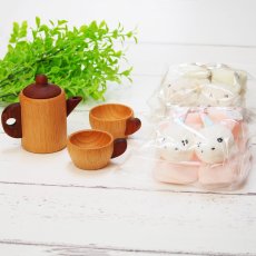 画像5: 出産祝い ギフトセット 木のおもちゃ ラトルソックス入り ベビーギフト 2点セット (5)