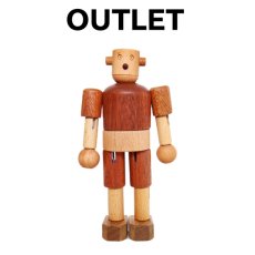 画像1: アウトレット特別価格木のおもちゃ 赤ちゃん 木製 ロボット タルボ 手足の関節も自由自在に動く 木のロボット 人形 (1)