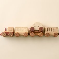 画像3: 汽車セット 磁石で連結 乗り物おもちゃ ミニカー入り 名入れつき (3)