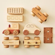 画像6: 汽車セット 磁石で連結 乗り物おもちゃ ミニカー入り 名入れつき (6)