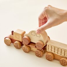 画像10: 汽車セット 磁石で連結 乗り物おもちゃ ミニカー入り 名入れつき (10)