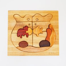 画像3: 【在庫一掃SALE】木製 知育パズル おもちゃ 木のおもちゃ 2歳 3歳 女の子 男の子 知育おもちゃ 金魚 てんとう虫   (3)