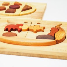 画像10: 【在庫一掃SALE】木製 知育パズル おもちゃ 木のおもちゃ 2歳 3歳 女の子 男の子 知育おもちゃ 金魚 てんとう虫   (10)