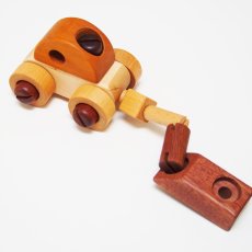 画像4: 【在庫一掃SALE】アウトレット 木のおもちゃ 車 ねじ回し 組立おもちゃ ボルト くるまおもちゃ お試しセット  (4)