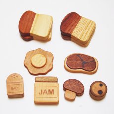 画像1: 【在庫一掃SALE】 ままごと 食材 カトラリー 磁石入り 野菜 くだもの 選べるセット 木のおもちゃ 木製ままごと 木 マグネット (1)