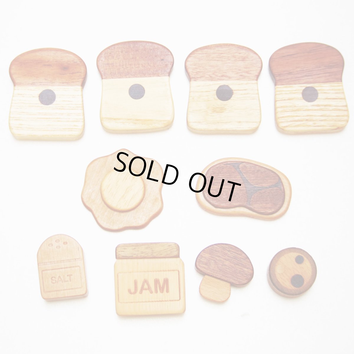 画像4: 【在庫一掃SALE】 ままごと 食材 カトラリー 磁石入り 野菜 くだもの 選べるセット 木のおもちゃ 木製ままごと 木 マグネット (4)