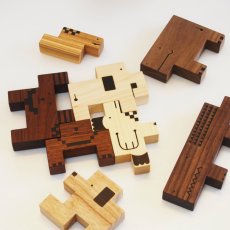 画像10: 木のおもちゃ 積み木 知育 パズル 赤ちゃん ZooZoo 動物 パズルブロック (10)
