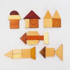 画像2: 知育玩具 3歳  図形いっぱい 組み合わせ パズル 色々な形を作ってみよう 遊び方ガイドつき (2)