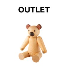 画像1: アウトレット 特別価格 ウッドベア 木のおもちゃ くまちゃん 人形 木 インテリア 置物 クマ 木製 ドール (1)