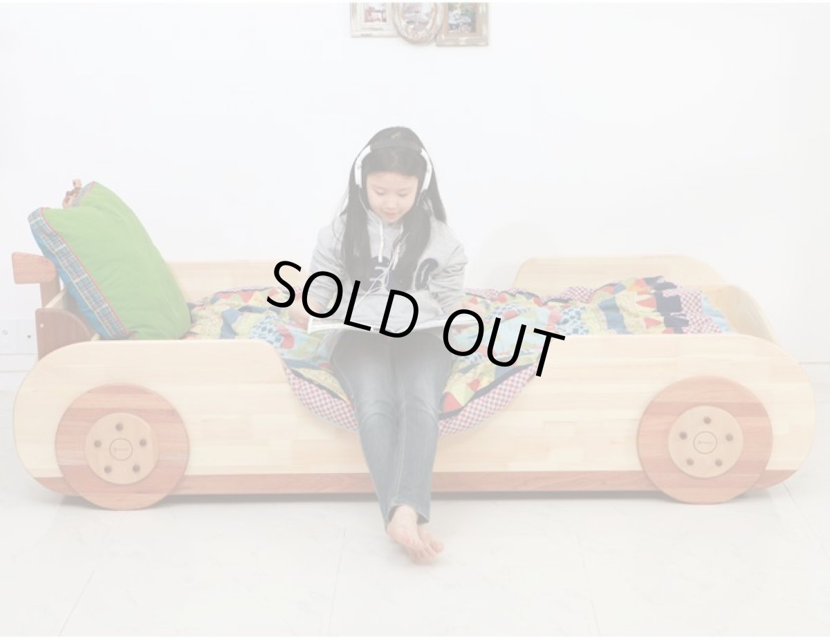 画像14: ◆くるまベッド シングルサイズ◆子ども用 名入れ無料 子供家具 天然木 家具 キッズ インテリア 入園祝い 男の子 女の子 デザインベッド 子供用ベッド スプソリ (14)