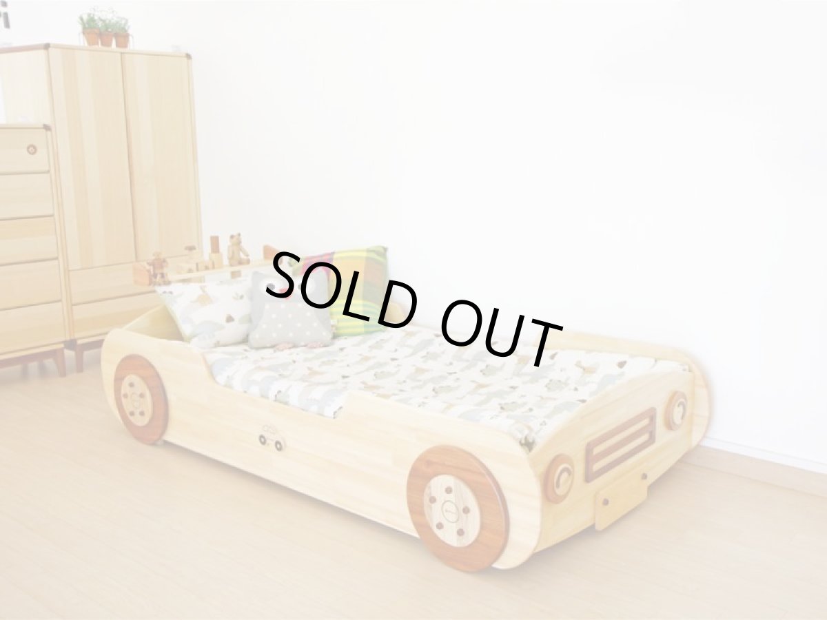 画像6: ◆くるまベッド シングルサイズ◆子ども用 名入れ無料 子供家具 天然木 家具 キッズ インテリア 入園祝い 男の子 女の子 デザインベッド 子供用ベッド スプソリ (6)