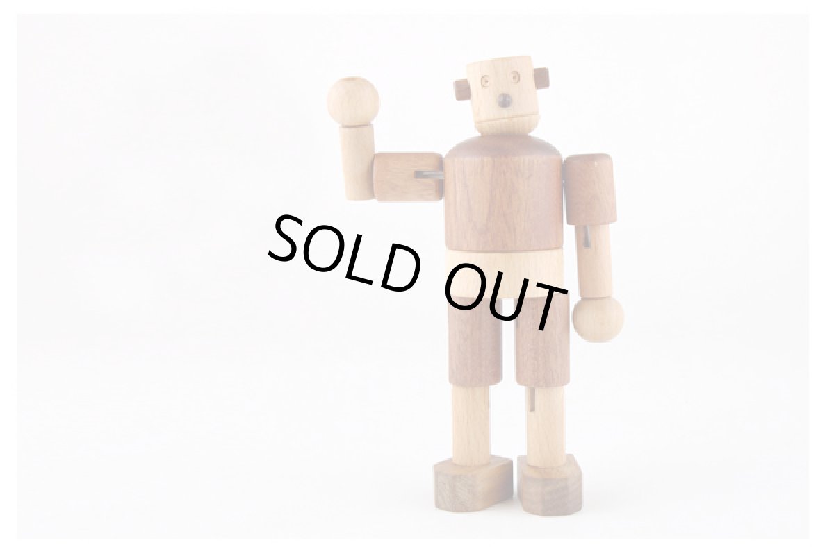 画像8: アウトレット特別価格木のおもちゃ 赤ちゃん 木製 ロボット タルボ 手足の関節も自由自在に動く 木のロボット 人形 (8)