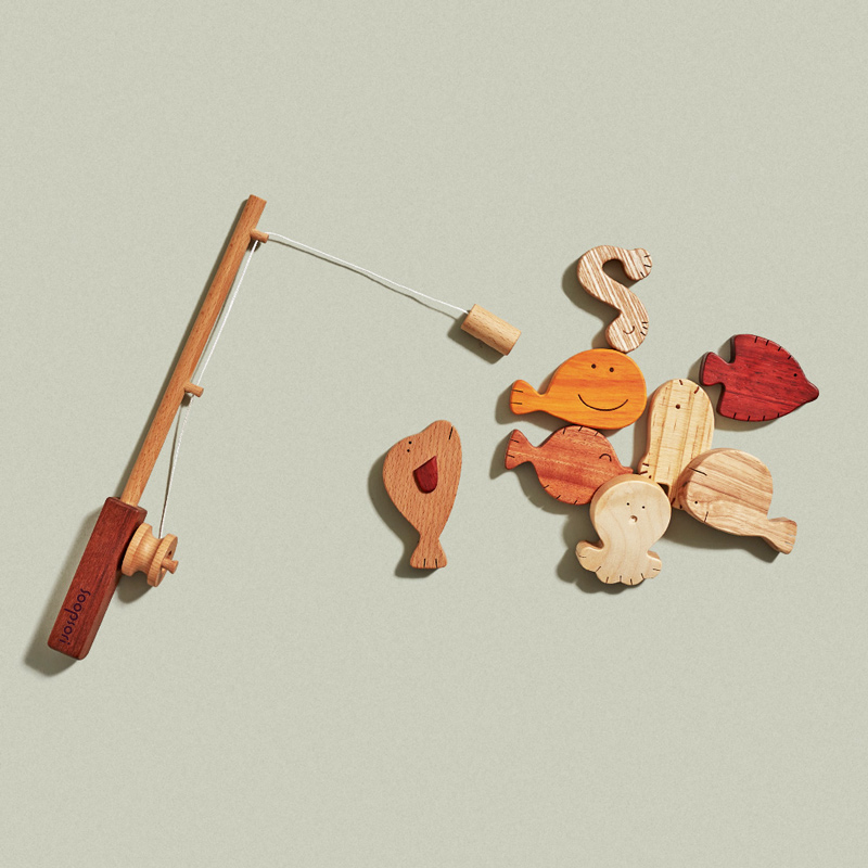 画像5: 名入れつき 魚つり遊びセット 磁石つき つりざお&お魚８個入り (5)