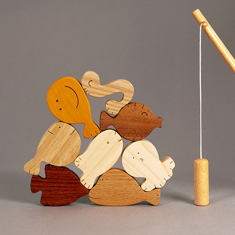 画像5: 名入れつき 魚つり遊びセット 磁石つき つりざお&お魚８個入り (5)