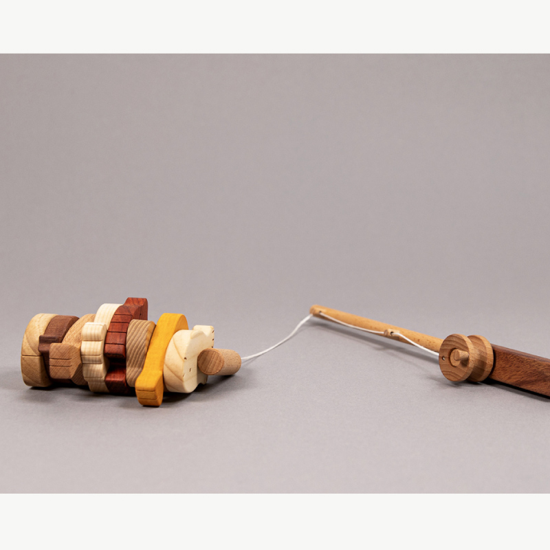 画像14: 名入れつき 魚つり遊びセット 磁石つき つりざお&お魚８個入り (14)